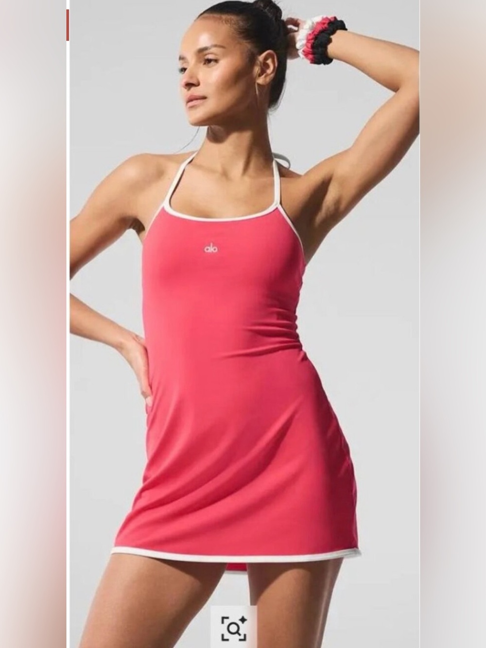 Alo Yoga Alo Softsculpt
Halter Tennis Dress - Candy Red/ White- Size S